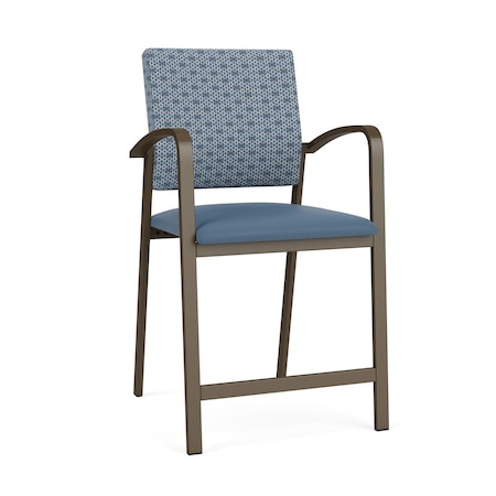 Lesro Newport Hip Chair Metal Frame, Bronze, RS Rain Song Back, MD Titan Seat NP1161